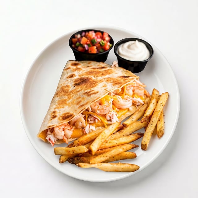 Seafood Street Corn Quesadilla.